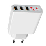 LED Digital 3 Ports USB Charger Universal